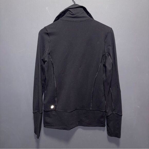 Lululemon In Stride Jacket Black Full Zip Long Sleeve Womens 8 - Picture 7 of 10